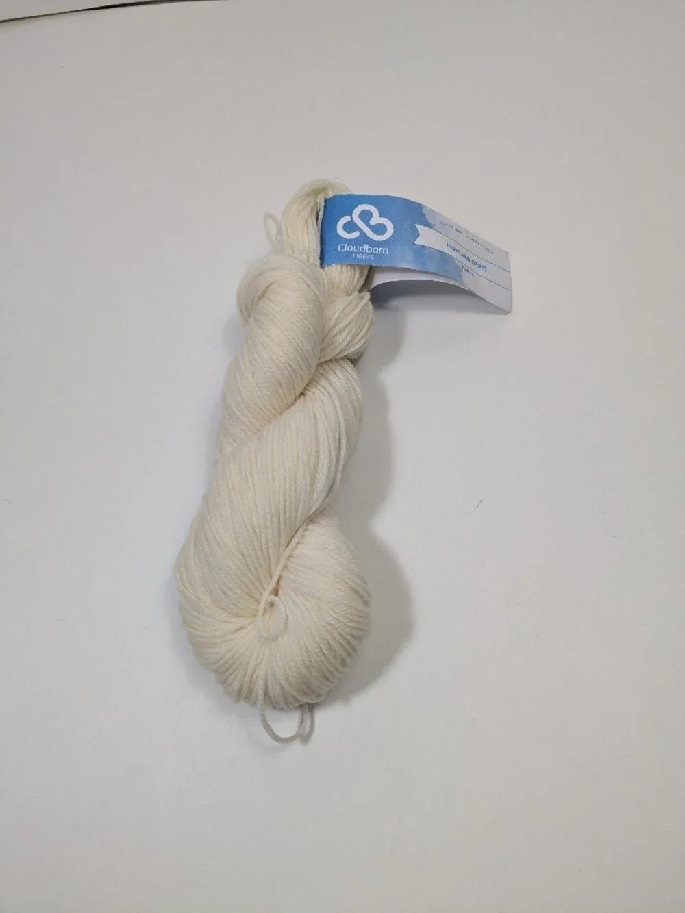 Cloudborn Fibers Highland Sport Yarn 100% Fine Highland Wool - Natural